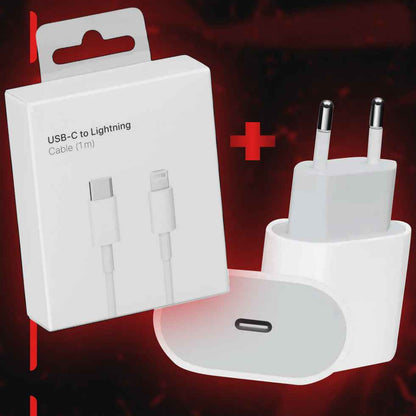 Przewód USB-C - Lightning + Zasilacz USB-C